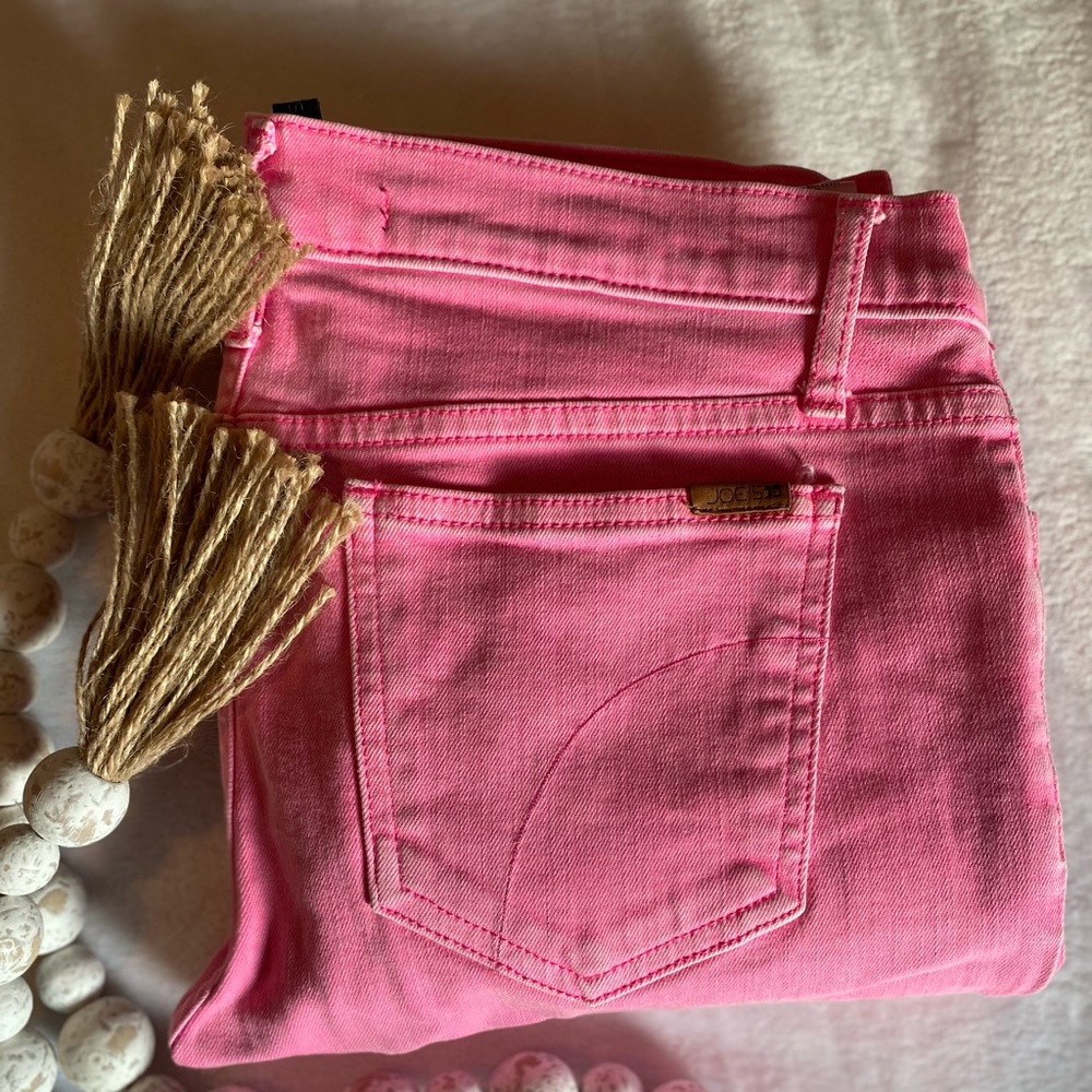 Joe's Jeans Pink Skinny Jeans